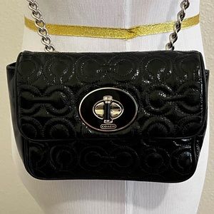 Coach Mini Patent Leather Crossbody in like new condition